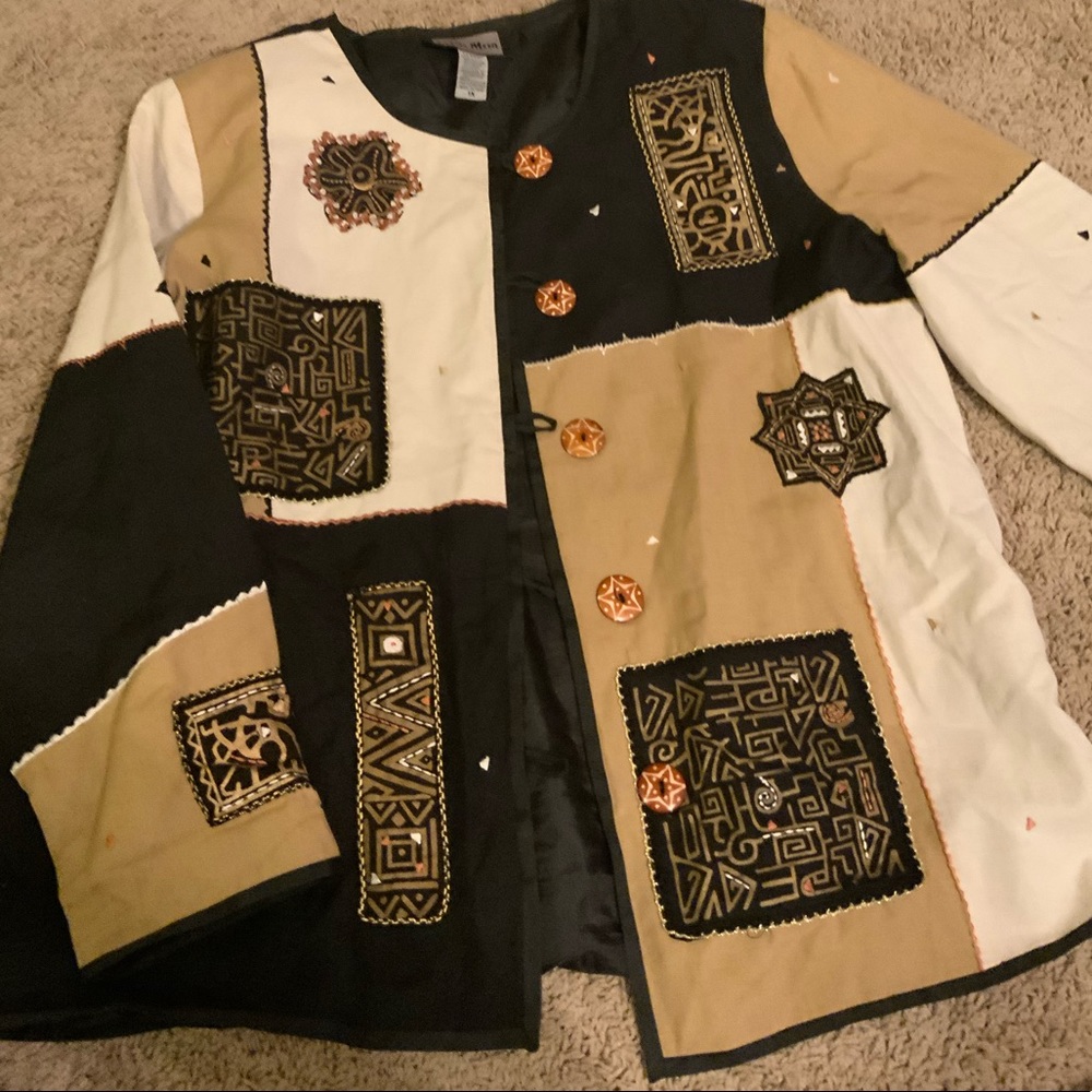 Indigo Moon patterned jacket
